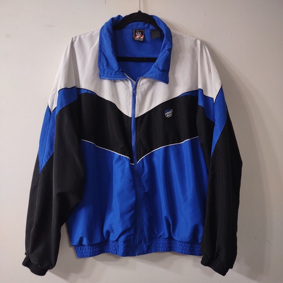 Vintage 90s USA Olympic Windbreaker, Size XXL - Picture 1 of 10
